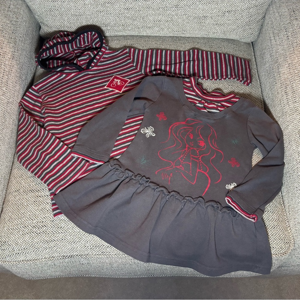 2 Girls size 3 Unique Tops - LIKE NEW!!